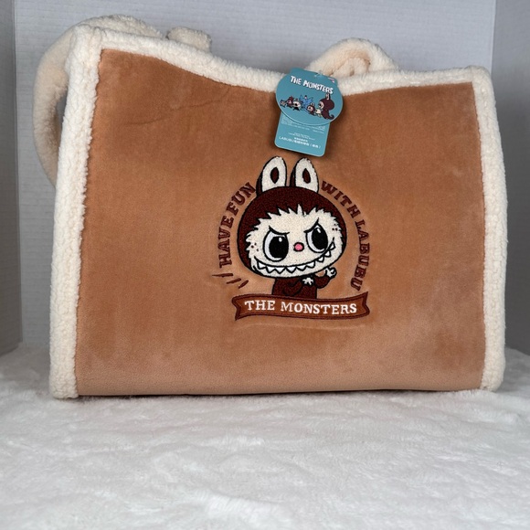POP MART x The Monsters Labubu- Classic Bag Series- Plush Tote Bag Brown (US) - Picture 2 of 12